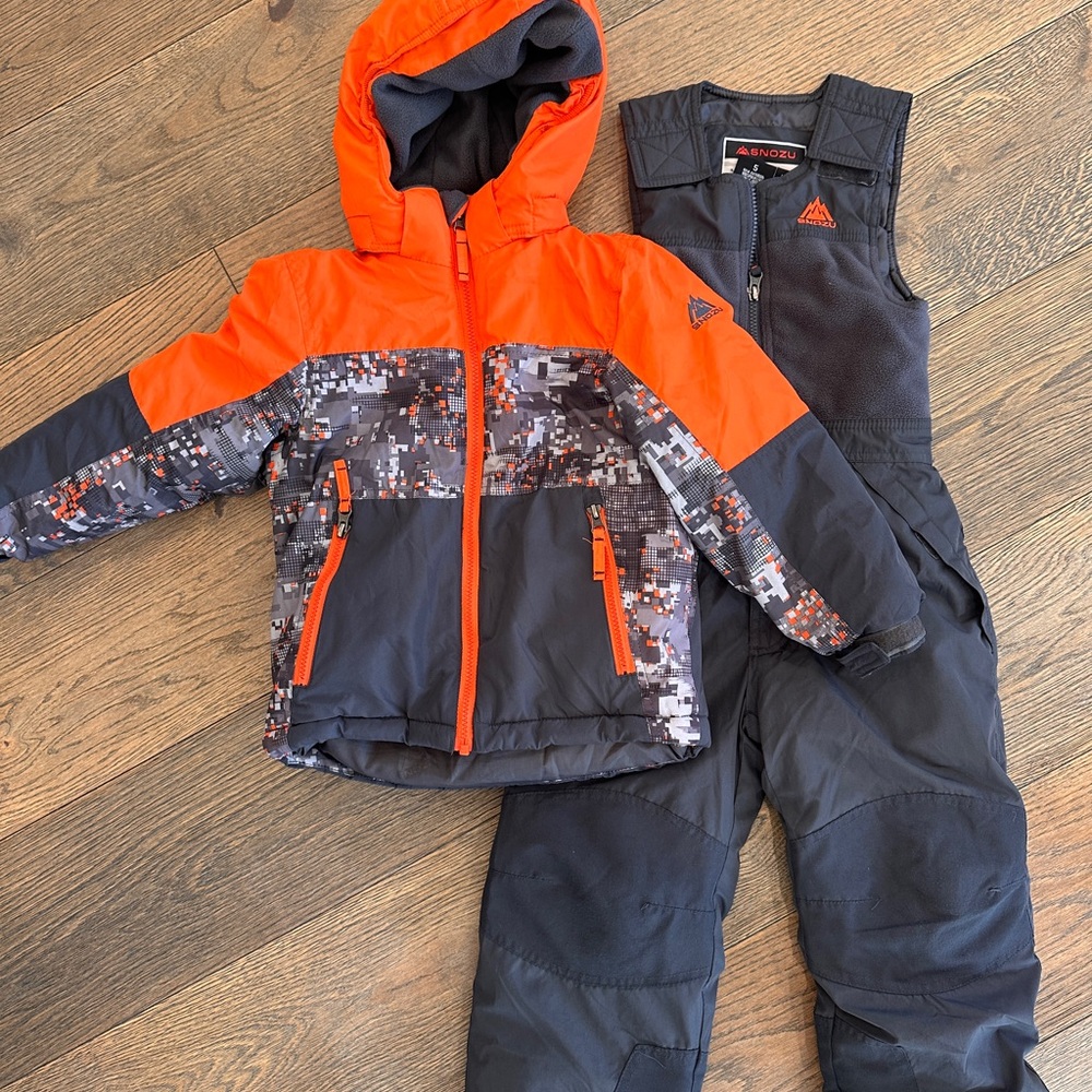 Adidas Kids' Orange and Black Winter Set